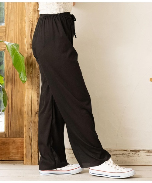 anap mimpi(アナップミンピ)の「ユルテロラフワイドパンツ(その他パンツ・レディース・ネイビー/カーキ/ブラック・FREE)」の9枚目の写真