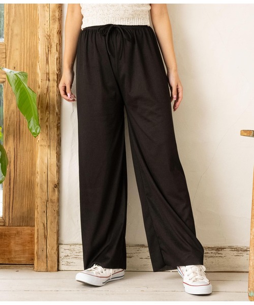 anap mimpi(アナップミンピ)の「ユルテロラフワイドパンツ(その他パンツ・レディース・ネイビー/カーキ/ブラック・FREE)」の8枚目の写真