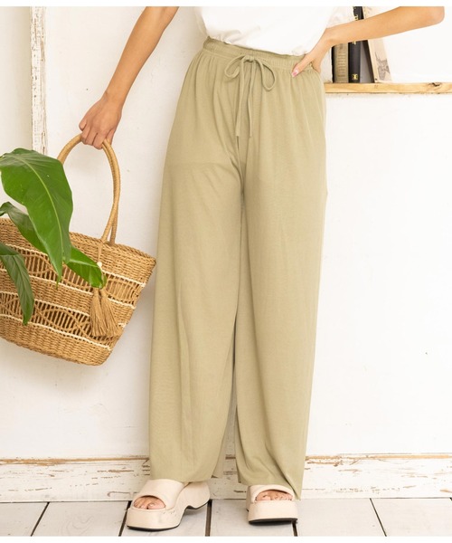 anap mimpi(アナップミンピ)の「ユルテロラフワイドパンツ(その他パンツ・レディース・ネイビー/カーキ/ブラック・FREE)」の15枚目の写真