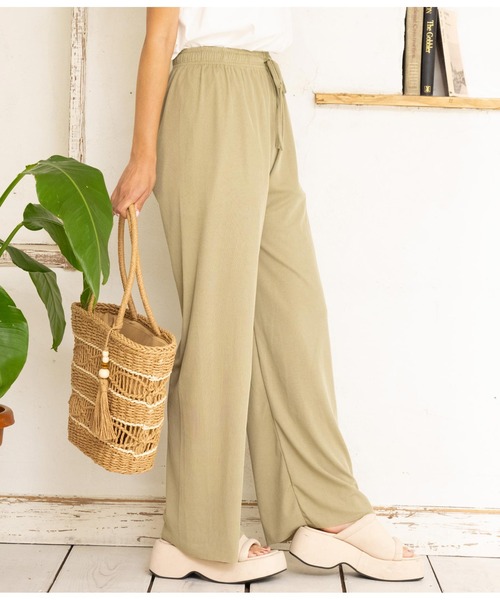 anap mimpi(アナップミンピ)の「ユルテロラフワイドパンツ(その他パンツ・レディース・ネイビー/カーキ/ブラック・FREE)」の16枚目の写真