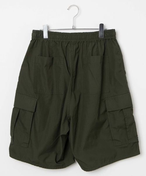 WEGO（ウィゴー）の「WEGO/ワイドカーゴショーツ（カーゴパンツ・メンズ・ブラック/カーキ・LARGE/MEDIUM）」の9枚目の写真