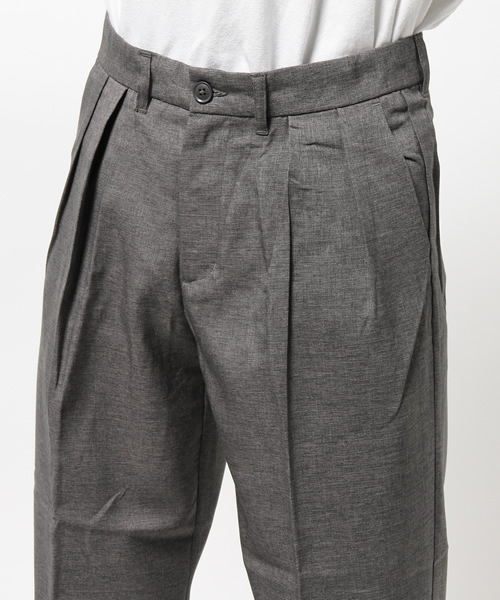 WEGO(ウィゴー)の「WEGO/ワイドスラックスパンツ(スラックス・メンズ・グレー/ブラック・LARGE/MEDIUM)」の6枚目の写真