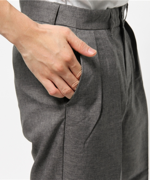 WEGO(ウィゴー)の「WEGO/ワイドスラックスパンツ(スラックス・メンズ・グレー/ブラック・LARGE/MEDIUM)」の8枚目の写真