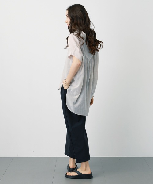 saloon（サルーン）の「SALOON(サルーン)/ナイロンタフタタックパンツ【洗濯機洗い可】（その他パンツ・レディース・ホワイト/ブラック/グリーン・SMALL/MEDIUM）」の21枚目の写真