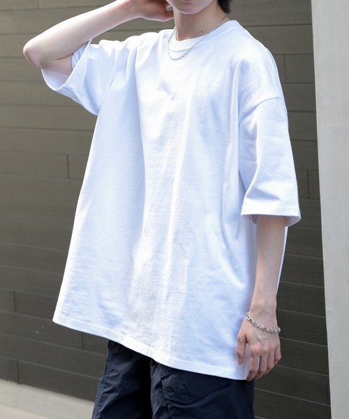 LIFEMAX(ライフマックス)の「【LIFEMAX】10.2オンススーパーヘビーウェイト ビッグシルエットTシャツ MS1166(Tシャツ/カットソー・メンズ・ホワイト/ブラック/グリーン・M/L/XL)」の12枚目の写真