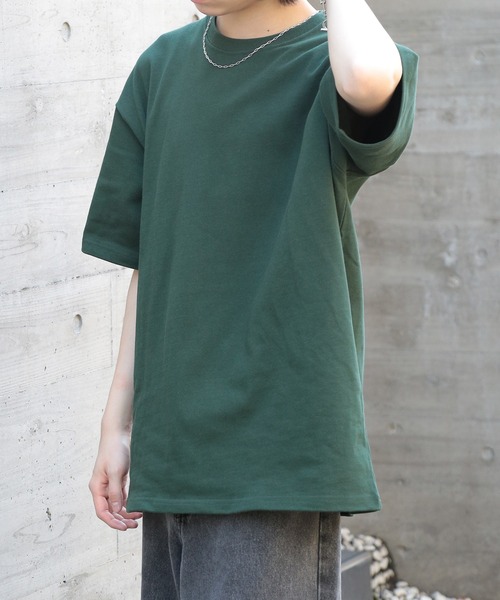 LIFEMAX(ライフマックス)の「【LIFEMAX】10.2オンススーパーヘビーウェイト ビッグシルエットTシャツ MS1166(Tシャツ/カットソー・メンズ・ホワイト/ブラック/グリーン・M/L/XL)」の8枚目の写真