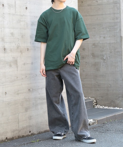 LIFEMAX(ライフマックス)の「【LIFEMAX】10.2オンススーパーヘビーウェイト ビッグシルエットTシャツ MS1166(Tシャツ/カットソー・メンズ・ホワイト/ブラック/グリーン・M/L/XL)」の9枚目の写真