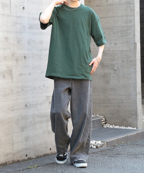 LIFEMAX(ライフマックス)の「【LIFEMAX】10.2オンススーパーヘビーウェイト ビッグシルエットTシャツ MS1166(Tシャツ/カットソー・メンズ・ホワイト/ブラック/グリーン・M/L/XL)」の10枚目の写真