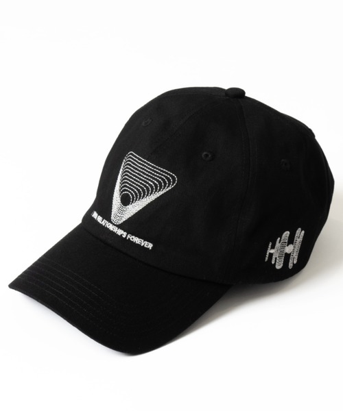 WISH FOR EVER（ウィッシュフォーエバー）の「STITCH LOGO CAP/ステッチロゴキャップ（キャップ・メンズ・レッド/ブラック/ブルー/ネイビー/カーキ/ブラウン・FREE）」の2枚目の写真