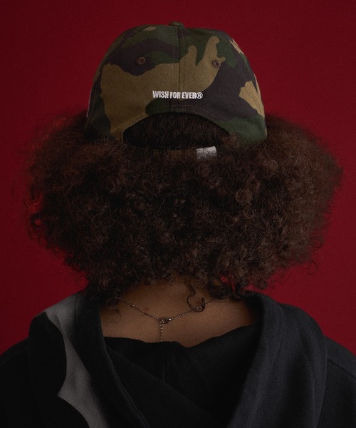 WISH FOR EVER（ウィッシュフォーエバー）の「STITCH LOGO CAP/ステッチロゴキャップ（キャップ・メンズ・レッド/ブラック/ブルー/ネイビー/カーキ/ブラウン・FREE）」の10枚目の写真