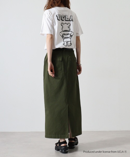 UCLA(ユーシーエルエー)の「UCLA カレッジブランド DOUBLE PRINTED Tシャツ(Tシャツ/カットソー・メンズ・ゴールド/ホワイト・L/M/XL)」の16枚目の写真