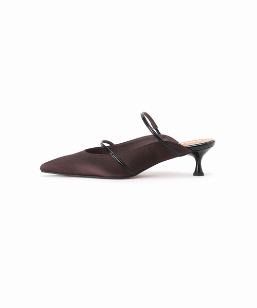 LE TALON(ルタロン)の「GRISE4.5cmポインテッド Wストラップミュール(パンプス・レディース・アイボリー/ブラウン/グリーン・X-LARGE/LARGE/MEDIUM/SMALL)」の10枚目の写真