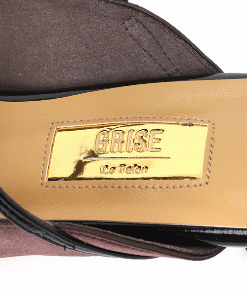 LE TALON(ルタロン)の「GRISE4.5cmポインテッド Wストラップミュール(パンプス・レディース・アイボリー/ブラウン/グリーン・X-LARGE/LARGE/MEDIUM/SMALL)」の4枚目の写真