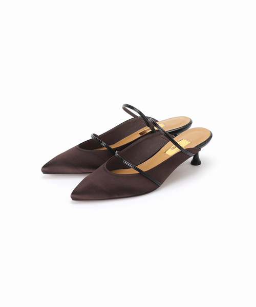 LE TALON(ルタロン)の「GRISE4.5cmポインテッド Wストラップミュール(パンプス・レディース・アイボリー/ブラウン/グリーン・X-LARGE/LARGE/MEDIUM/SMALL)」の17枚目の写真