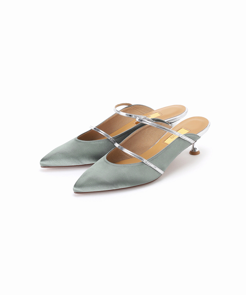 LE TALON(ルタロン)の「GRISE4.5cmポインテッド Wストラップミュール(パンプス・レディース・アイボリー/ブラウン/グリーン・X-LARGE/LARGE/MEDIUM/SMALL)」の16枚目の写真