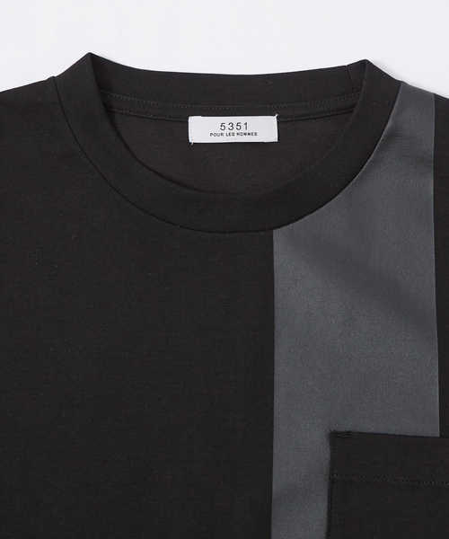 5351 POUR LES HOMMES(ゴーサンゴーイチプールオム)の「グロッシーペイント 半袖Tシャツ(Tシャツ/カットソー・メンズ・ホワイト/ブラック・44/46/48/50)」の3枚目の写真