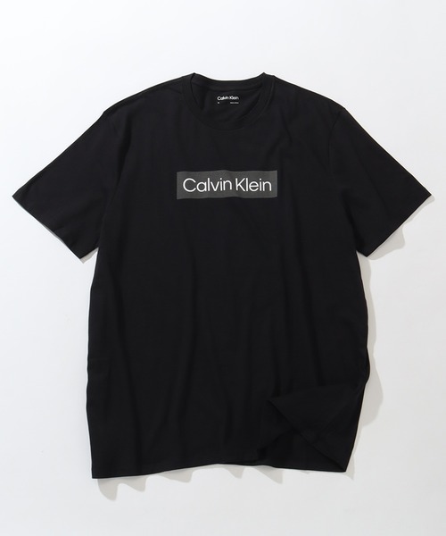 Calvin Klein(カルバン・クライン)の「【Calvin Klein/カルバンクライン】BOXロゴプリント ショートスリーブTシャツ(Tシャツ/カットソー・メンズ・ホワイト/ブラック・XL/L/M/S)」の2枚目の写真