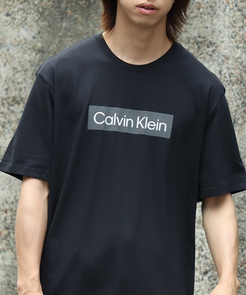 Calvin Klein(カルバン・クライン)の「【Calvin Klein/カルバンクライン】BOXロゴプリント ショートスリーブTシャツ(Tシャツ/カットソー・メンズ・ホワイト/ブラック・XL/L/M/S)」の12枚目の写真
