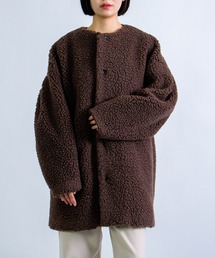 [Honnete] Oversized No Collar JK / オーバーサイズノーカラージャケット