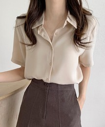 半袖ルーズシャツブラウス