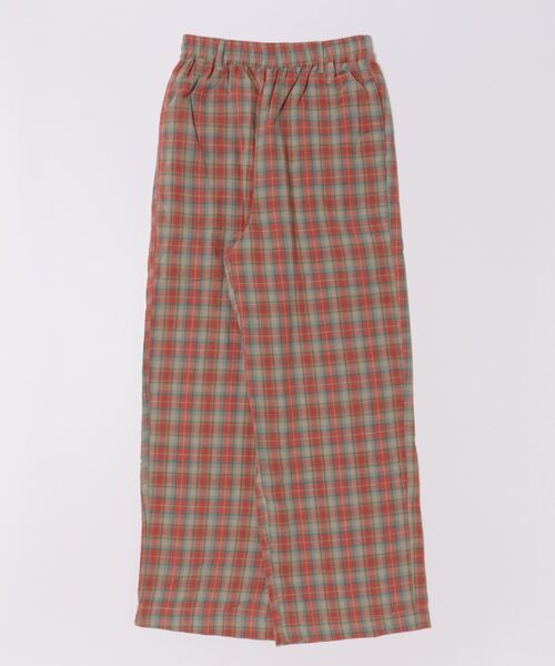 DOUBLE NAME（ダブルネーム）の「チェックパイピングイージーパンツ/ユニセックス（その他パンツ・レディース・パープル/オレンジ/ブルー・FREE）」の3枚目の写真