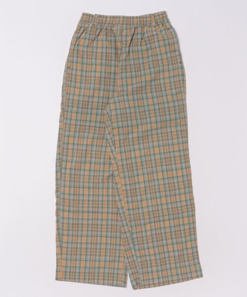 DOUBLE NAME（ダブルネーム）の「チェックパイピングイージーパンツ/ユニセックス（その他パンツ・レディース・パープル/オレンジ/ブルー・FREE）」の2枚目の写真