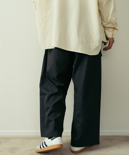 Be.Nection(ビネクション)の「2TACK CHAMBRAY SNOW PANTS / 2タックシャンブレースノーパンツ(スラックス・メンズ・チャコール/ベージュ・MEDIUM/LARGE)」の8枚目の写真