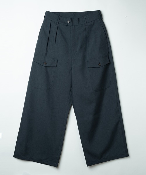 Be.Nection(ビネクション)の「2TACK CHAMBRAY SNOW PANTS / 2タックシャンブレースノーパンツ(スラックス・メンズ・チャコール/ベージュ・MEDIUM/LARGE)」の18枚目の写真