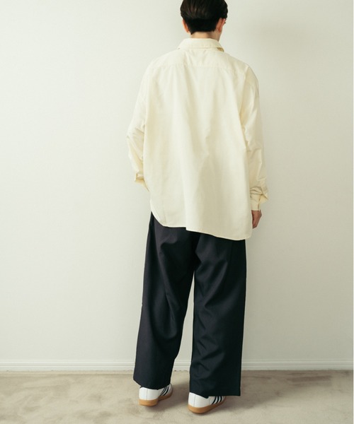 Be.Nection(ビネクション)の「2TACK CHAMBRAY SNOW PANTS / 2タックシャンブレースノーパンツ(スラックス・メンズ・チャコール/ベージュ・MEDIUM/LARGE)」の5枚目の写真