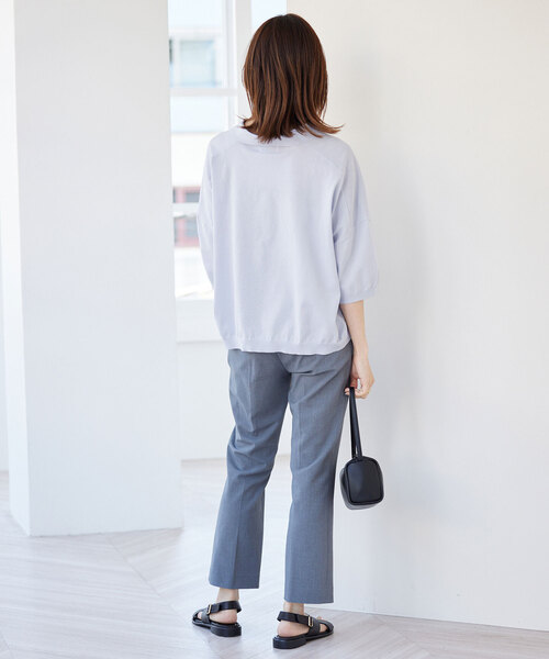 SLOBE IENA（スローブイエナ）の「ウォッシャブル ニット ポロシャツ