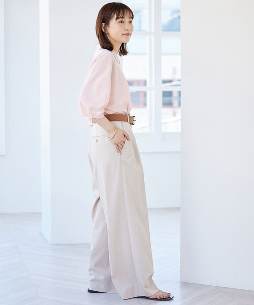 SLOBE IENA（スローブイエナ）の「ウォッシャブル ニット ポロシャツ