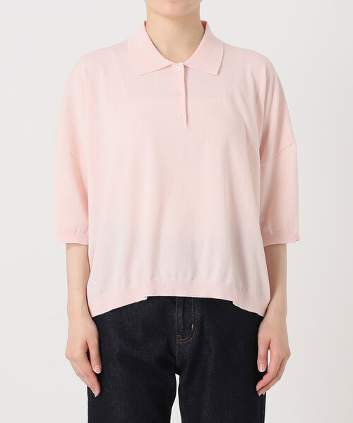 SLOBE IENA スローブイエナ ウォッシャブルニット ポロシャツ ウォッシャブル ニット ポロシャツ | スローブ イエナ(SLOBE