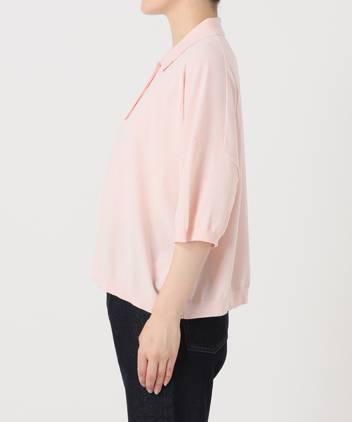 SLOBE IENA スローブイエナ ウォッシャブルニット ポロシャツ SLOBE IENA（スローブイエナ）の「ウォッシャブル ニット