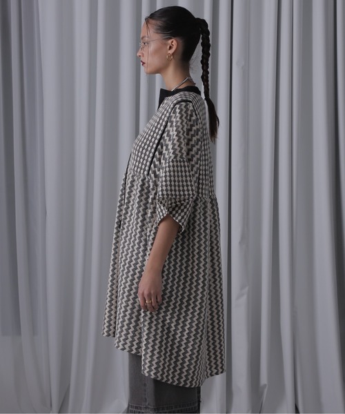 ROSE BUD(ローズバッド)の「チュニックワンピース(チュニック・レディース・ブラック/ベージュ・FREE)」の7枚目の写真