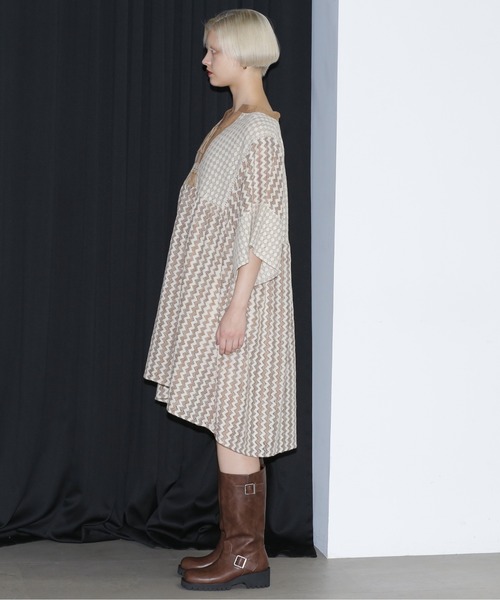 ROSE BUD(ローズバッド)の「チュニックワンピース(チュニック・レディース・ブラック/ベージュ・FREE)」の10枚目の写真