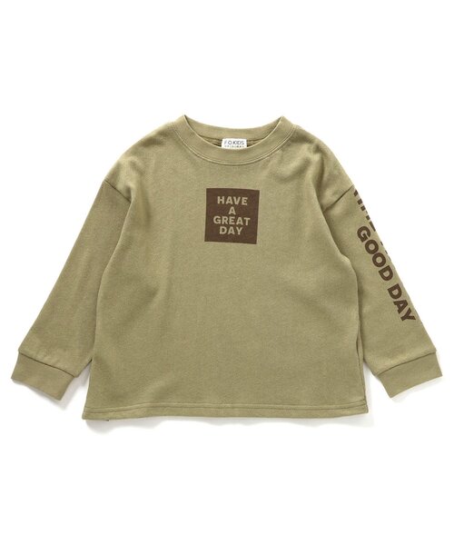 F.O.KIDS(エフオーキッズ)の「BOXロゴプリントロンTee(Tシャツ/カットソー・キッズ・カーキ/チャコール/パープル・80/90/95/100/110/120/130/140/150)」の10枚目の写真