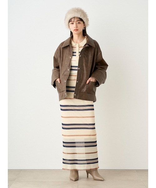 SNIDEL シアーニットポロシャツ セール】シアーニットポロシャツ（ポロシャツ）｜SNIDEL