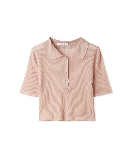 SNIDEL シアーニットポロシャツ セール】シアーニットポロシャツ（ポロシャツ）｜SNIDEL