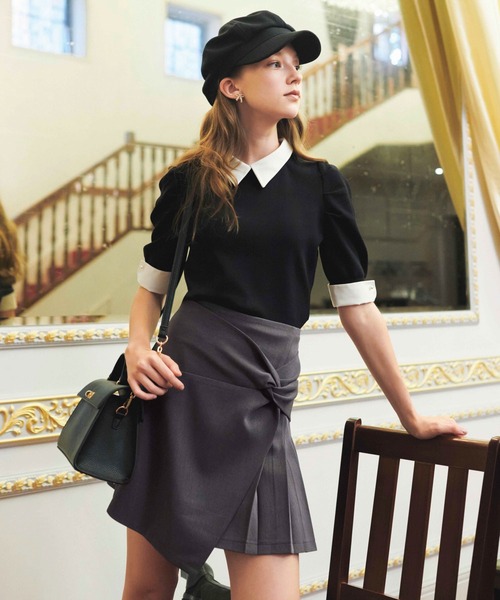 NOELA（ノエラ）の「ツイストデザインミニスカート（スカート）」 - WEAR