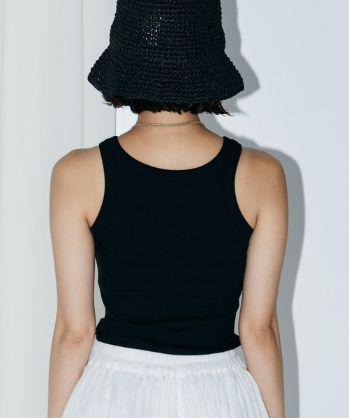 LIENCOEUR（リアンクール）の「ホルターネックバイカラータンク（タンクトップ・レディース・ベージュ/ホワイト/ライトブルー・FREE）」の20枚目の写真