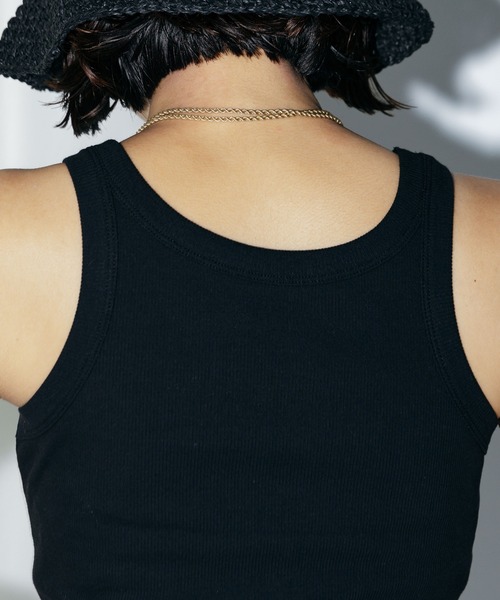 LIENCOEUR（リアンクール）の「ホルターネックバイカラータンク（タンクトップ・レディース・ベージュ/ホワイト/ライトブルー・FREE）」の13枚目の写真