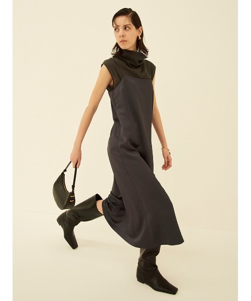 Mila Owen（ミラオーウェン）の「インヒールロングブーツ（ブーツ・レディース・ダークブラウン/ブラック・36/37/38）」の3枚目の写真