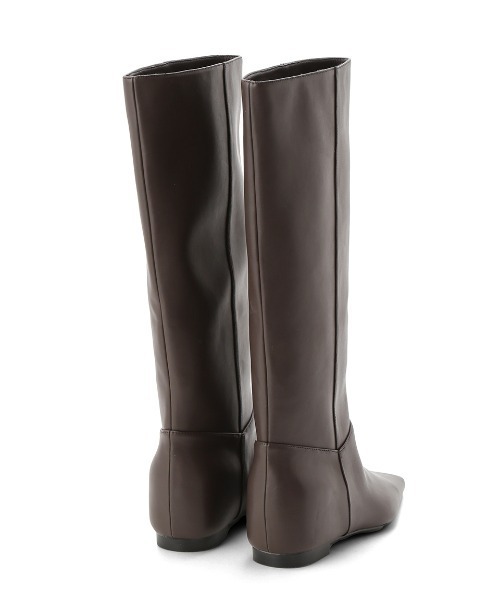 Mila Owen（ミラオーウェン）の「インヒールロングブーツ（ブーツ・レディース・ダークブラウン/ブラック・36/37/38）」の8枚目の写真