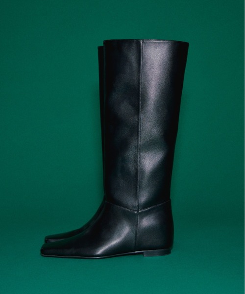 Mila Owen（ミラオーウェン）の「インヒールロングブーツ（ブーツ・レディース・ダークブラウン/ブラック・36/37/38）」の6枚目の写真