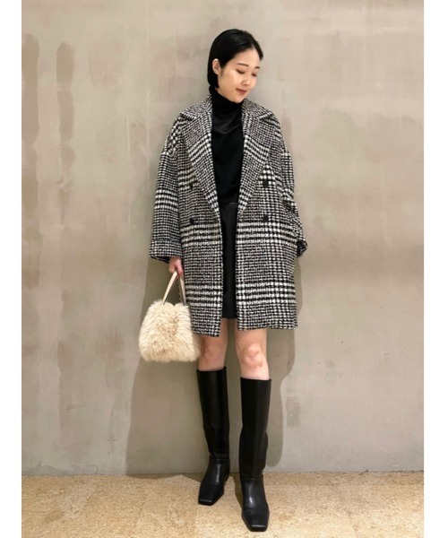 Mila Owen（ミラオーウェン）の「インヒールロングブーツ（ブーツ・レディース・ダークブラウン/ブラック・36/37/38）」の19枚目の写真