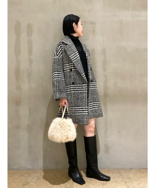 Mila Owen（ミラオーウェン）の「インヒールロングブーツ（ブーツ・レディース・ダークブラウン/ブラック・36/37/38）」の20枚目の写真