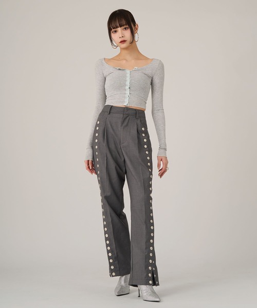 LIBEIROサイドスナップボタンパンツ favclo.（ファブクロ）の「Side Snap Button Pants / サイドスナップ