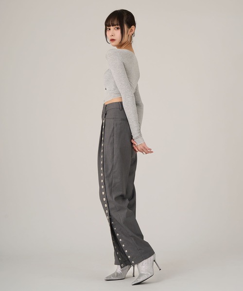 favclo.（ファブクロ）の「Side Snap Button Pants / サイドスナップ