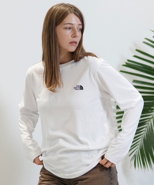 THE NORTH FACE(ザノースフェイス)の「THE NORTH FACE/ザ・ノース・フェイス ロンT DIGITAL BOX LOGO TEE NTW82487(Tシャツ/カットソー・レディース・ブラック/ホワイト・XL/L/M)」の1枚目の写真