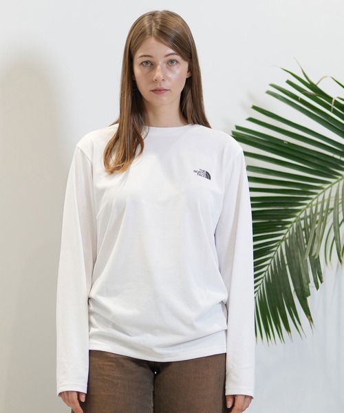THE NORTH FACE(ザノースフェイス)の「THE NORTH FACE/ザ・ノース・フェイス ロンT DIGITAL BOX LOGO TEE NTW82487(Tシャツ/カットソー・レディース・ブラック/ホワイト・XL/L/M)」の3枚目の写真
